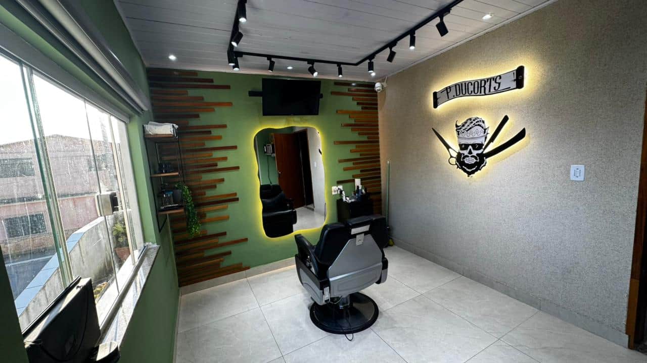 Interior da Barbearia Pducorts
